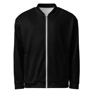 Black Bomber Jacket (Glamourange Bomber Jackets Outfit With Design Colour)