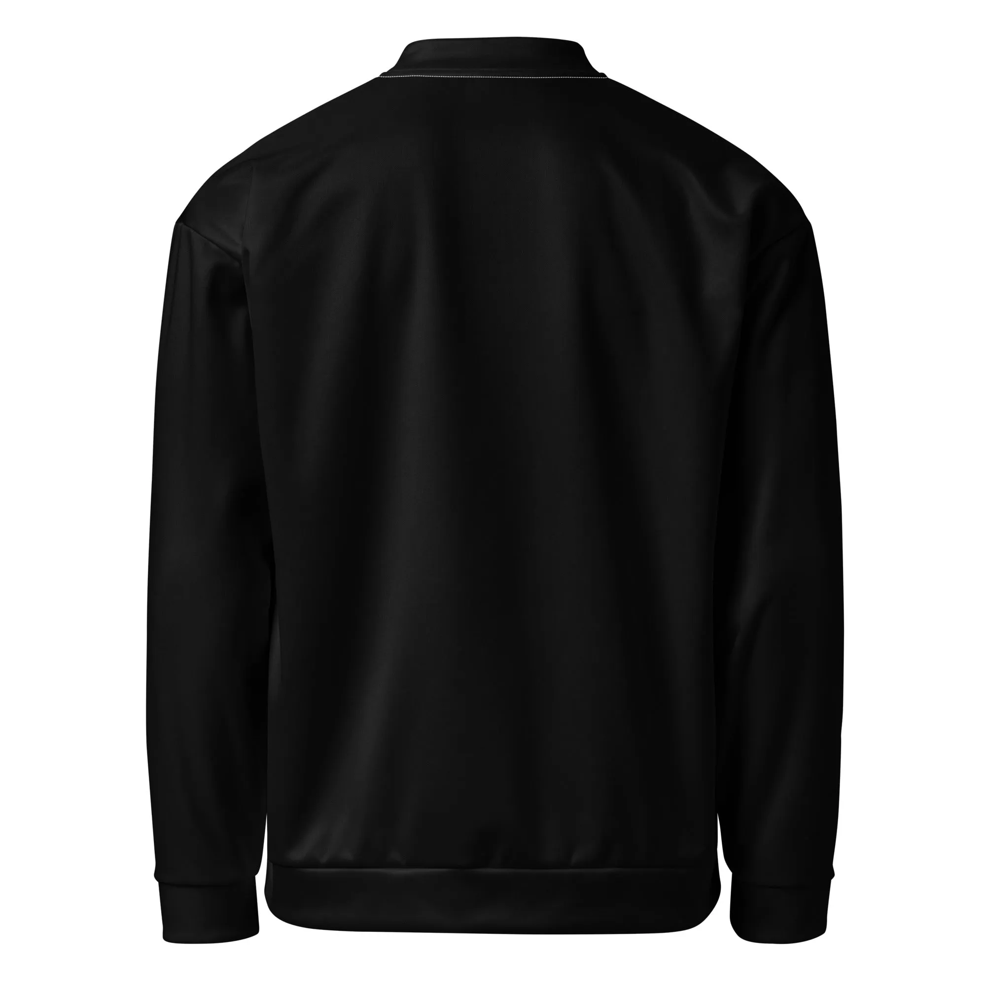 Black Bomber Jacket (Glamourange Bomber Jackets Outfit With Design Colour)