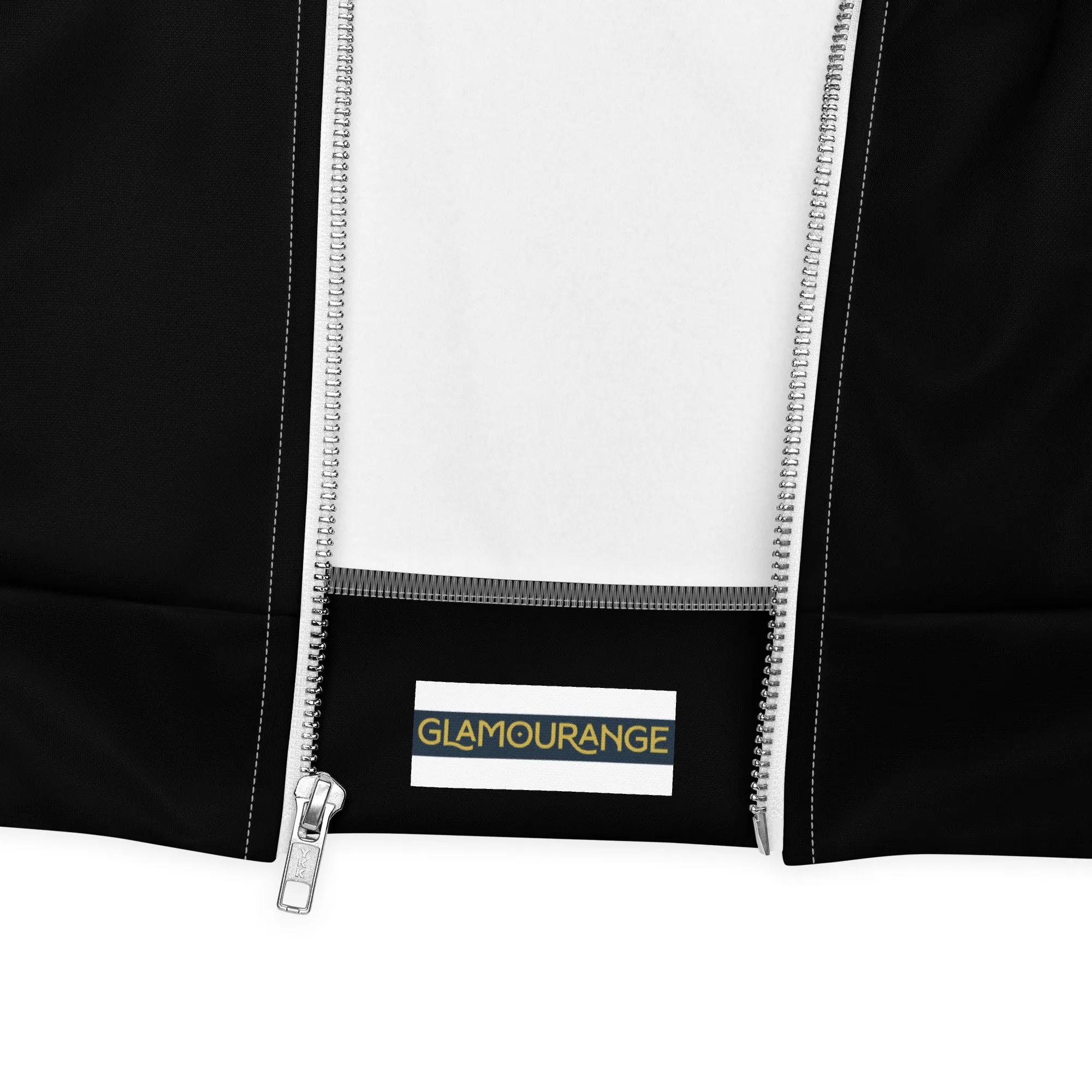 Black Bomber Jacket (Glamourange Bomber Jackets Outfit With Design Colour)