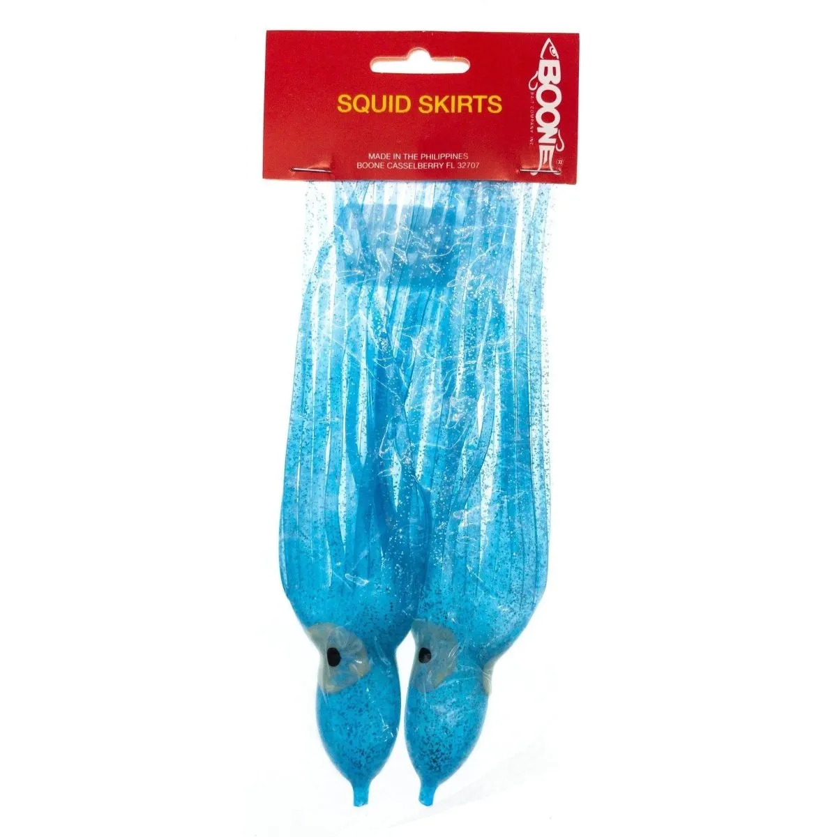 Boone Big Game Octopus Squid Trolling Skirts w Hand Painted Glow Eyes QTY 2