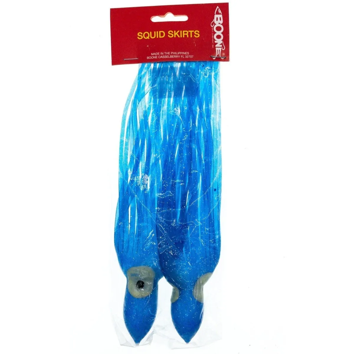 Boone Big Game Octopus Squid Trolling Skirts w Hand Painted Glow Eyes QTY 2