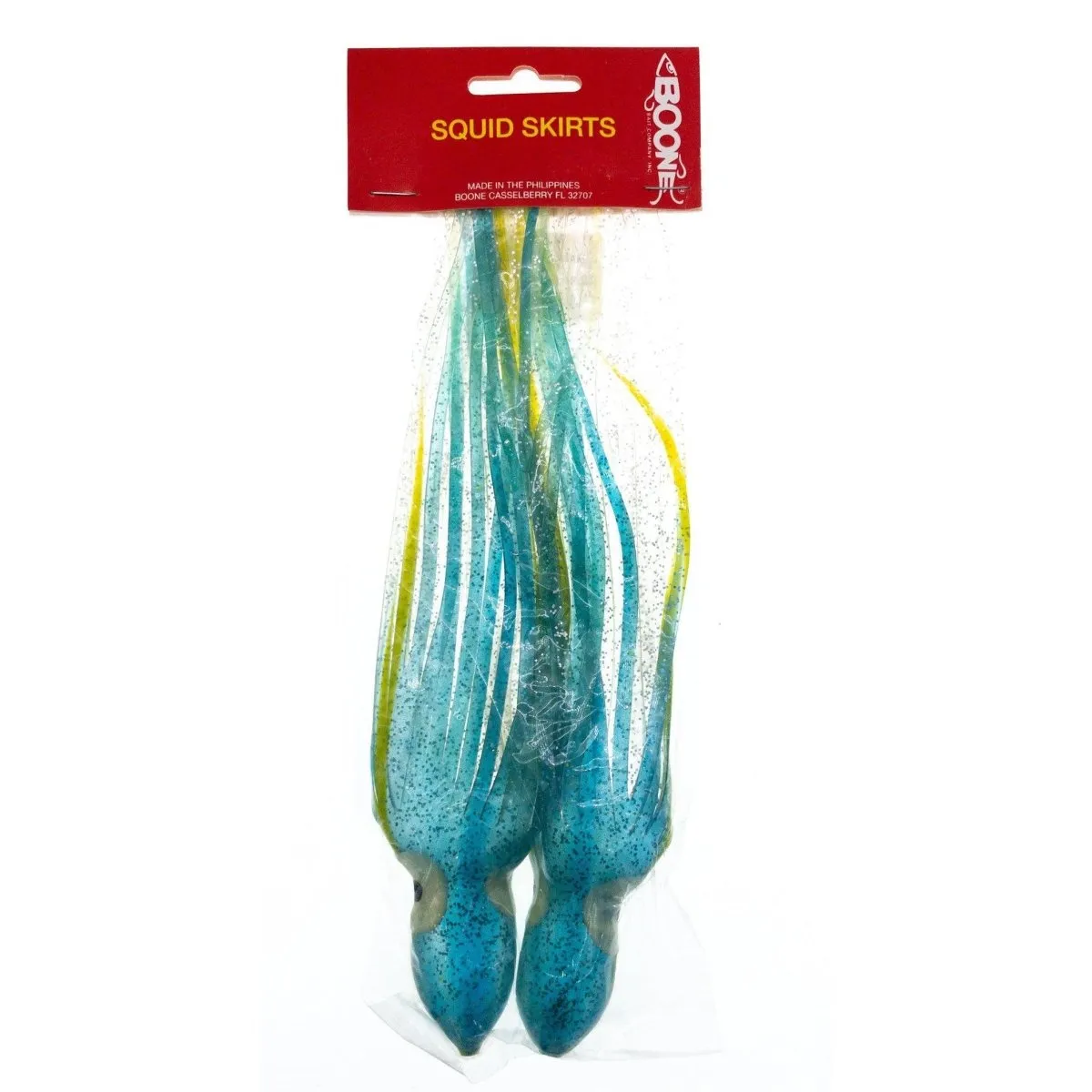 Boone Big Game Octopus Squid Trolling Skirts w Hand Painted Glow Eyes QTY 2
