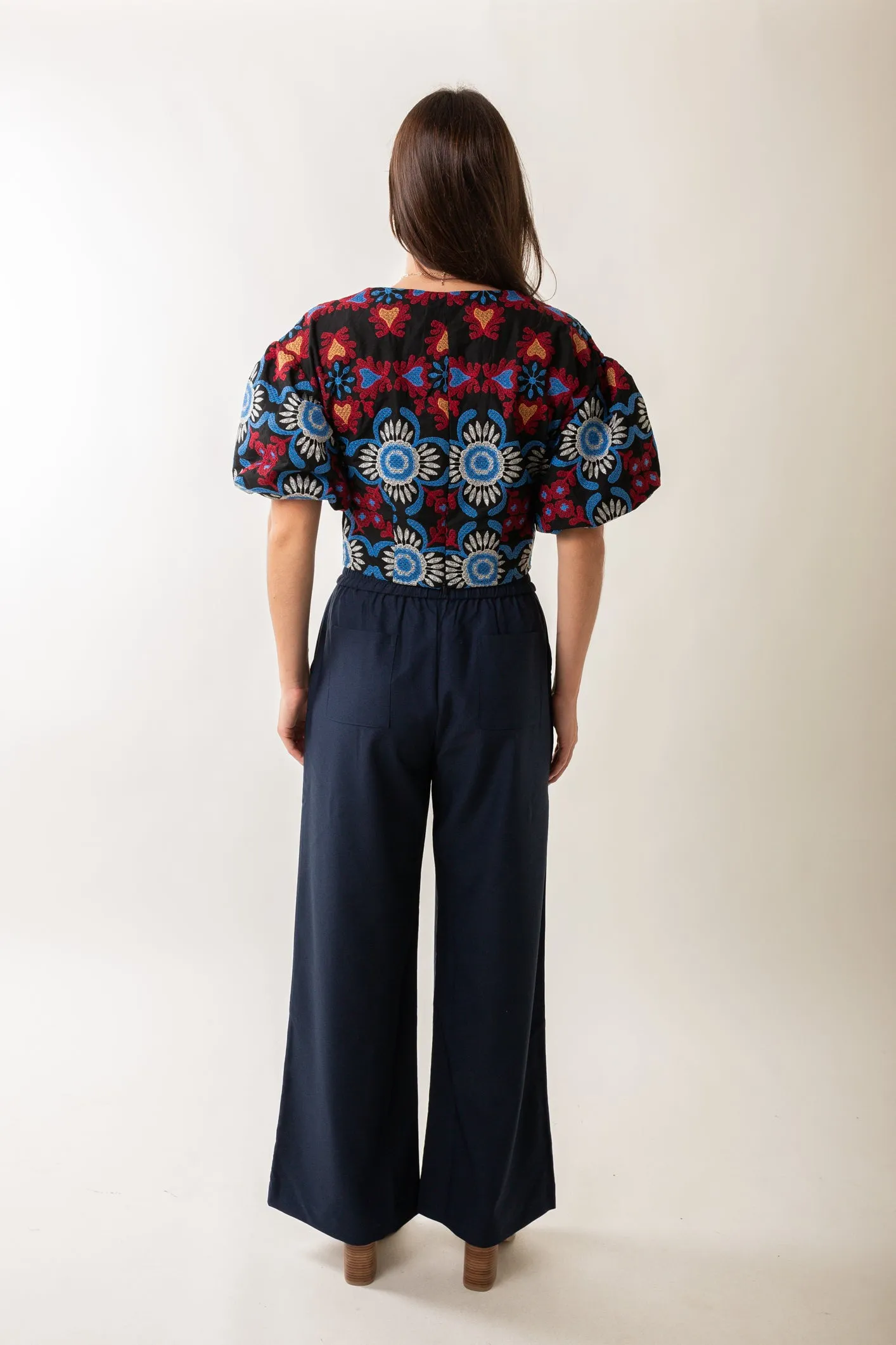 Cascade Relaxed Pant in Navy
