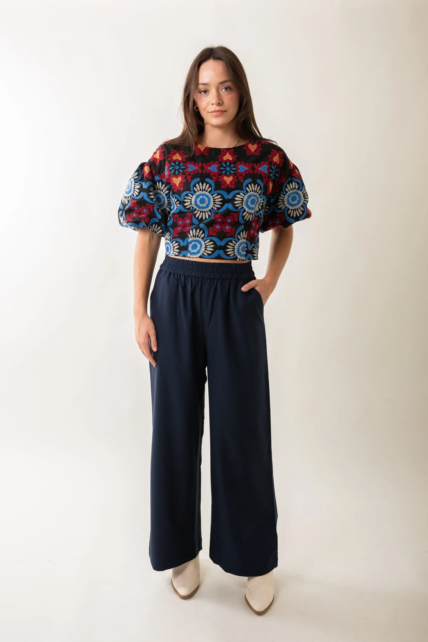 Cascade Relaxed Pant in Navy