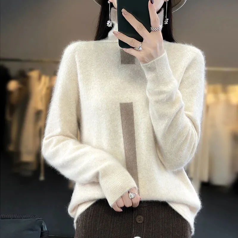 Cashmere Women's Pullover Knitted Sweaters - Ailime Designs
