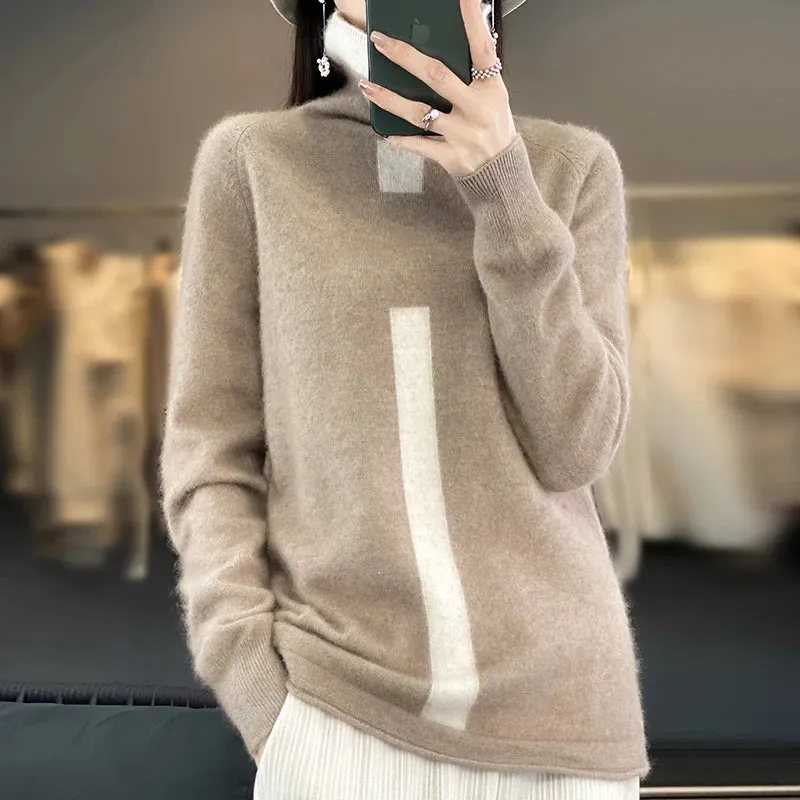 Cashmere Women's Pullover Knitted Sweaters - Ailime Designs