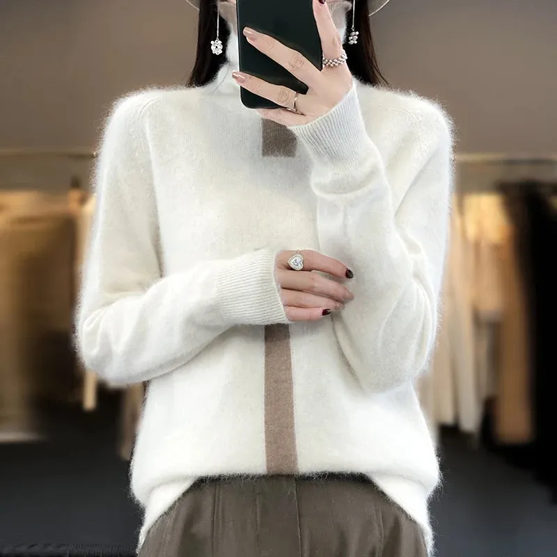 Cashmere Women's Pullover Knitted Sweaters - Ailime Designs