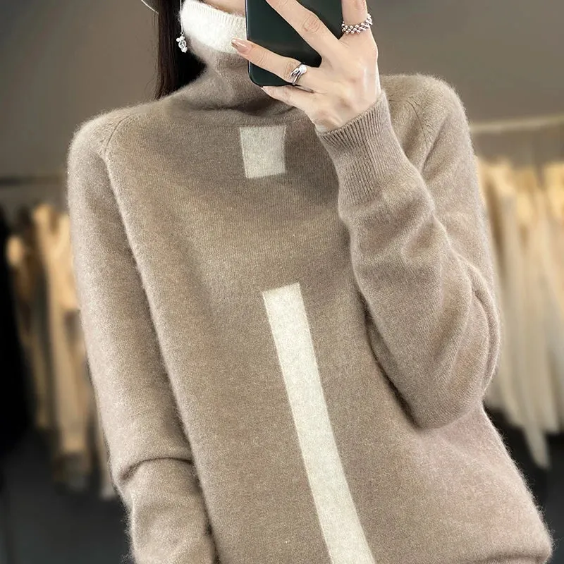 Cashmere Women's Pullover Knitted Sweaters - Ailime Designs