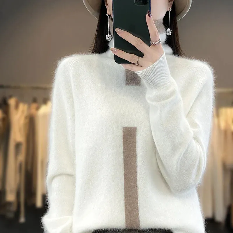 Cashmere Women's Pullover Knitted Sweaters - Ailime Designs
