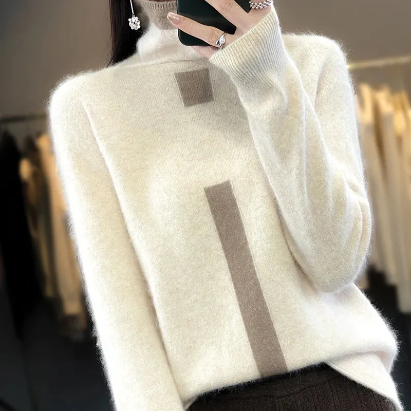 Cashmere Women's Pullover Knitted Sweaters - Ailime Designs