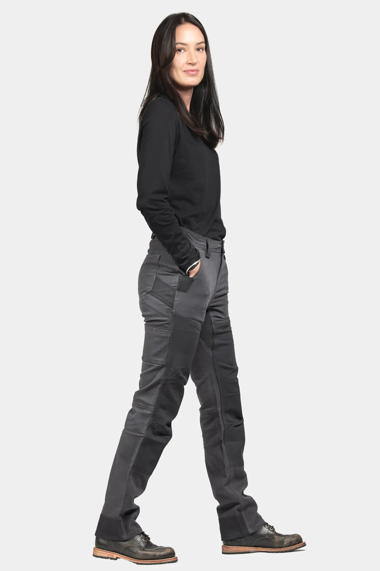 D-Fender Pant in Cement Grey Stretch Canvas