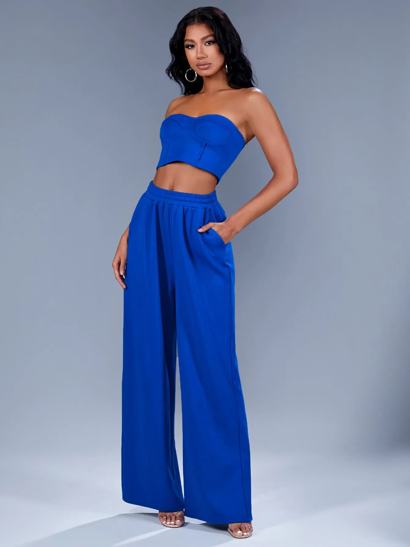 Elegant Plain Natural Long Women Pants