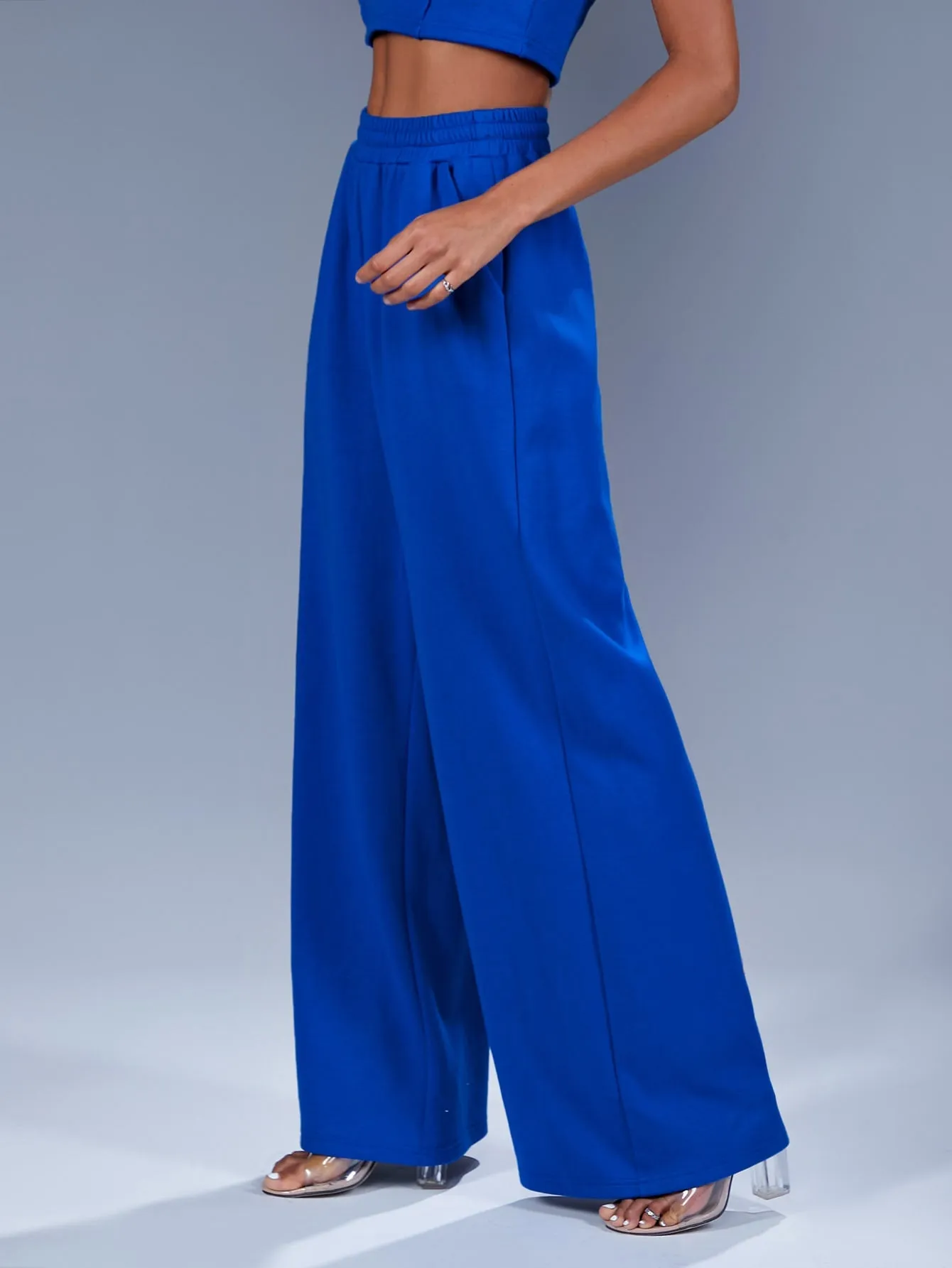 Elegant Plain Natural Long Women Pants