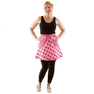 Flamingo Love Short Skirt With Pocket