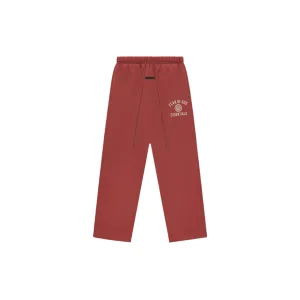 Fleece Relaxed Sweatpants (Crimson)