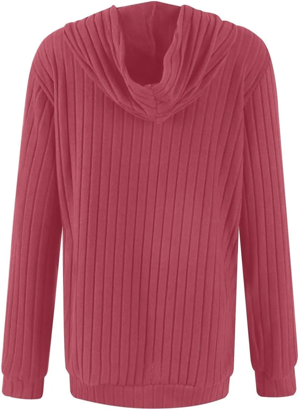 Gumipy Women Oversized Hoodie Long Sleeve Knit Sweater Sweatshirt Vintage Tunic Hoodies Tops with Pocket Comfy Winter Coats