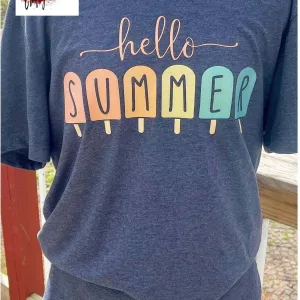 Hello Summer Popsicle! Unisex T-shirts