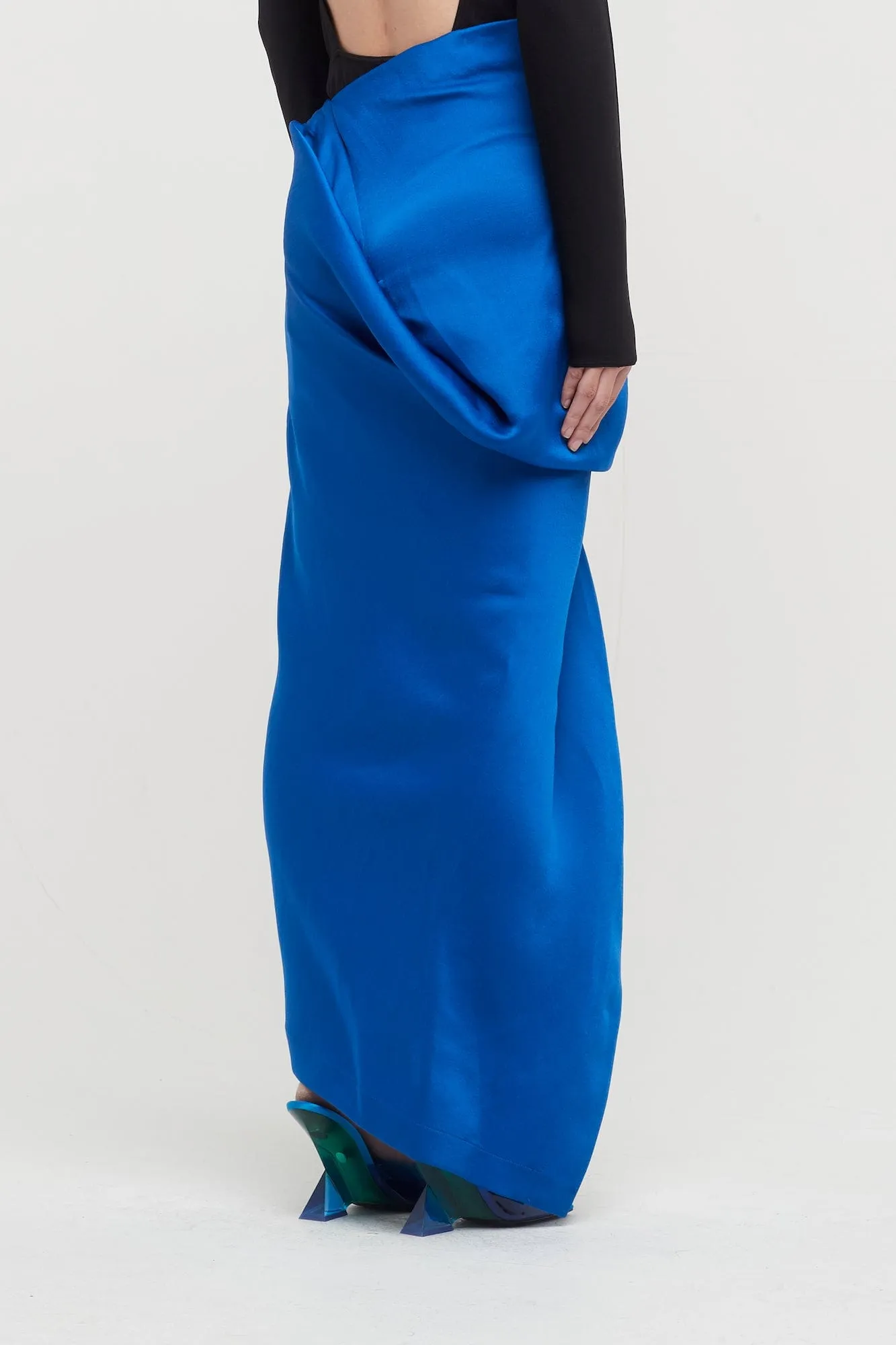 Issey Miyake Enveloping Skirt in Blue