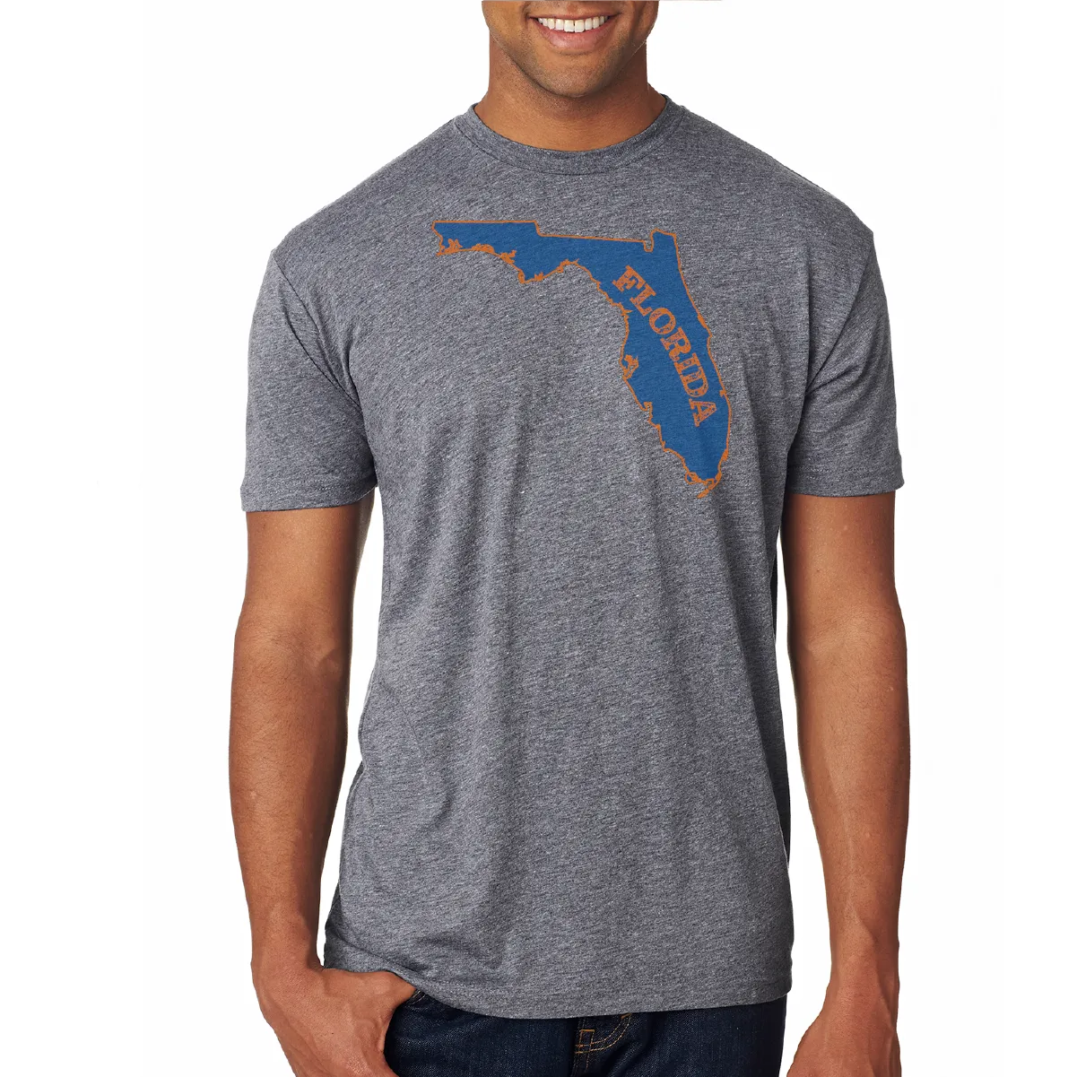 Key West, FL Orange and Blue Soft Tee
