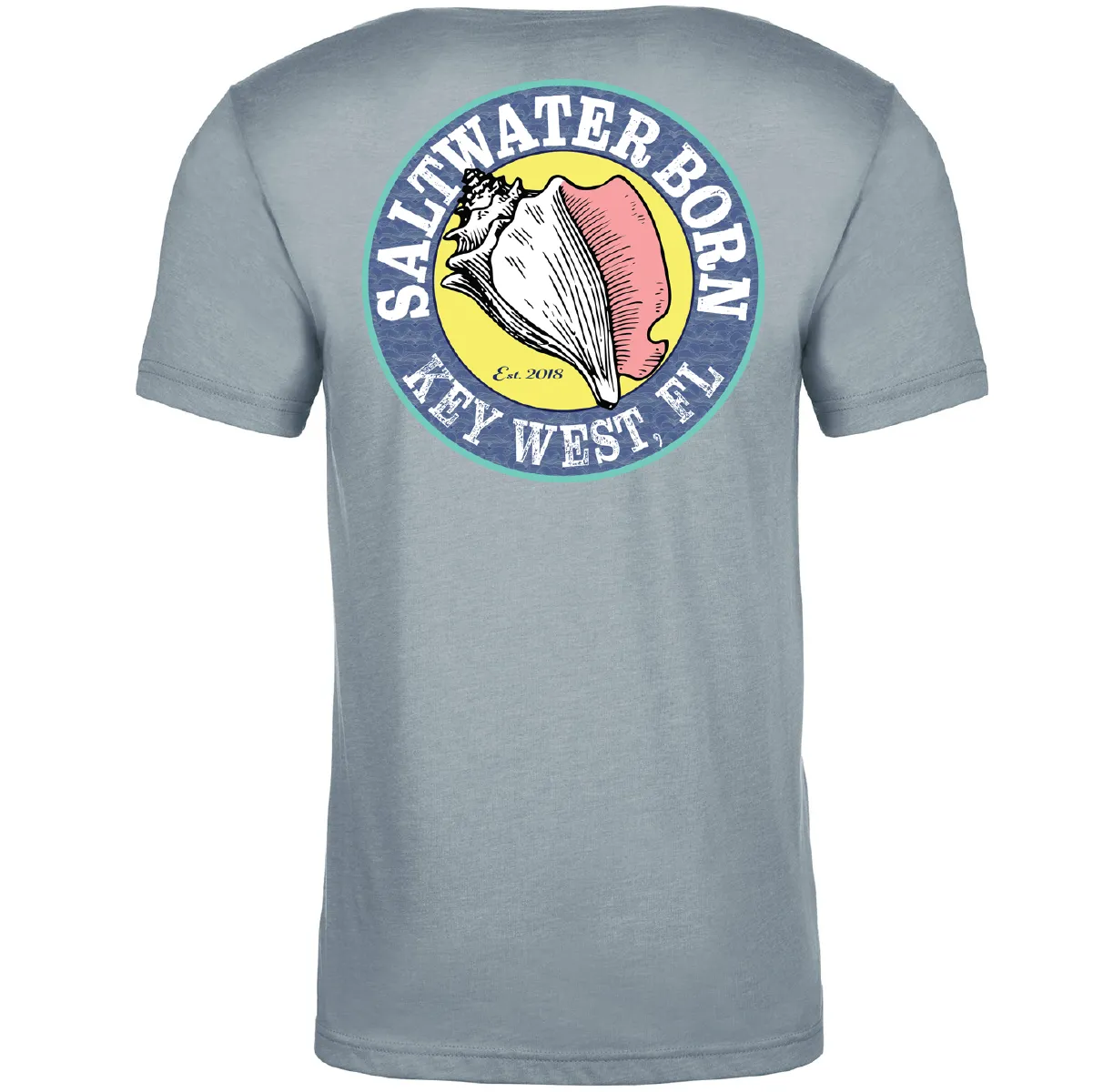 Key West, FL Orange and Blue Soft Tee
