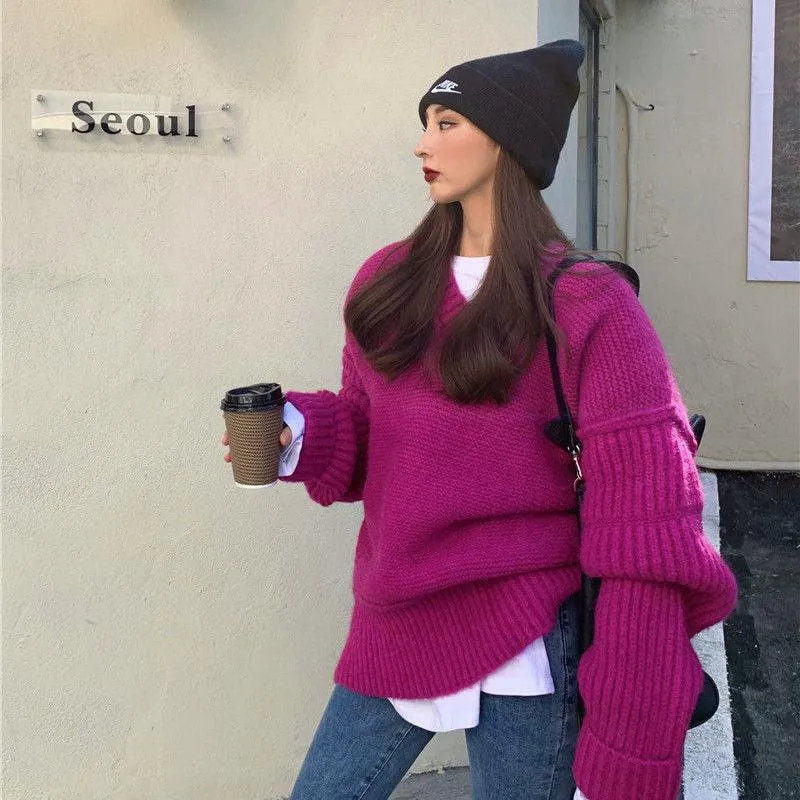 Knit Sweaters For Women's Outer Wear