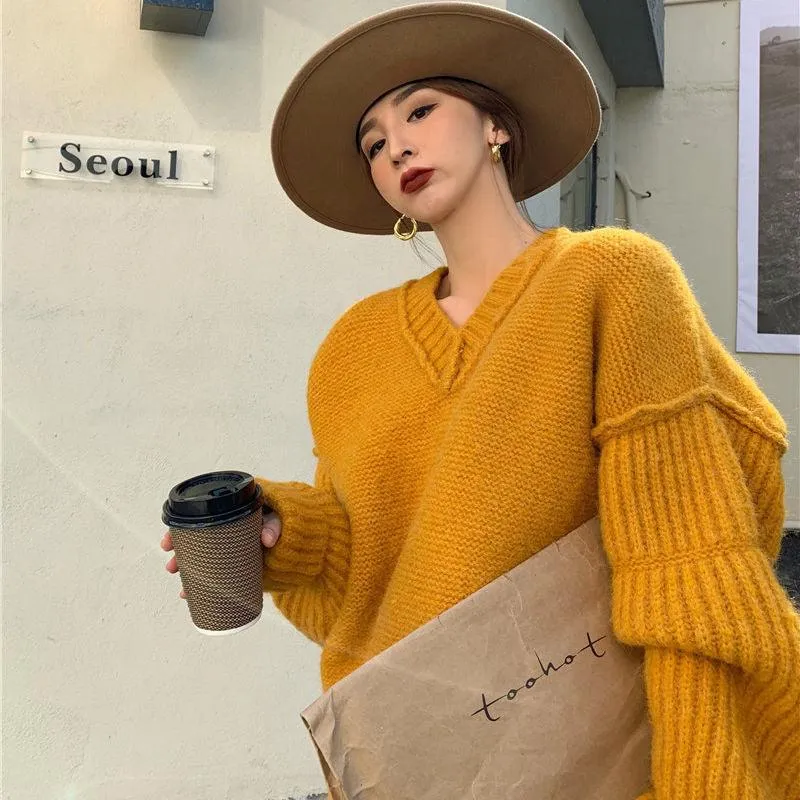 Knit Sweaters For Women's Outer Wear