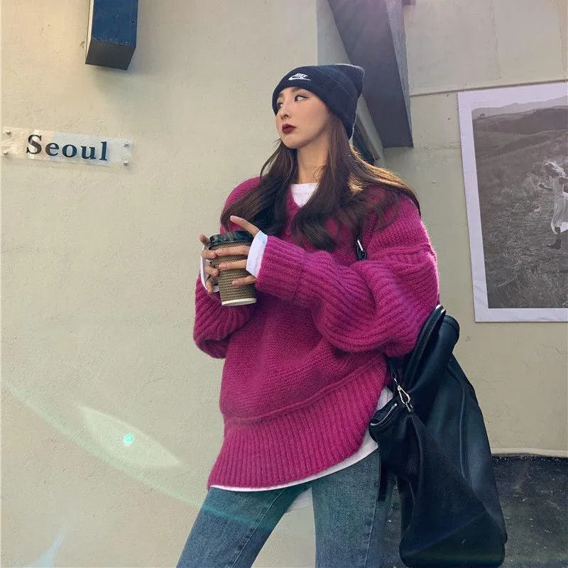 Knit Sweaters For Women's Outer Wear