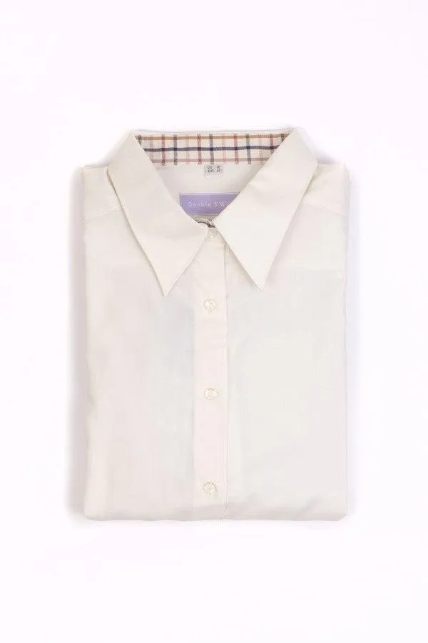Long Sleeved Twill Blouse