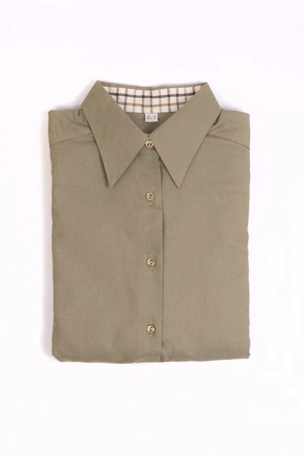 Long Sleeved Twill Blouse