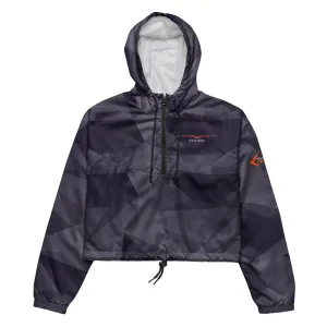 Mauve Low Poly Pattern | Wills Wing Women’s Cropped Windbreaker