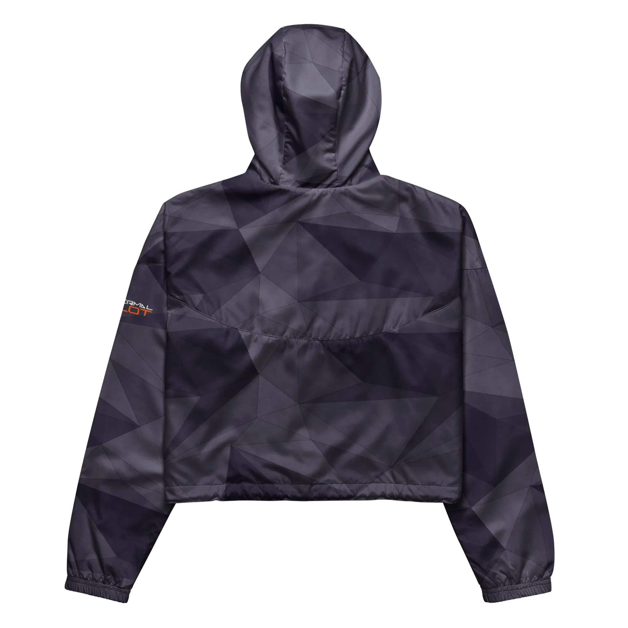 Mauve Low Poly Pattern | Wills Wing Women’s Cropped Windbreaker