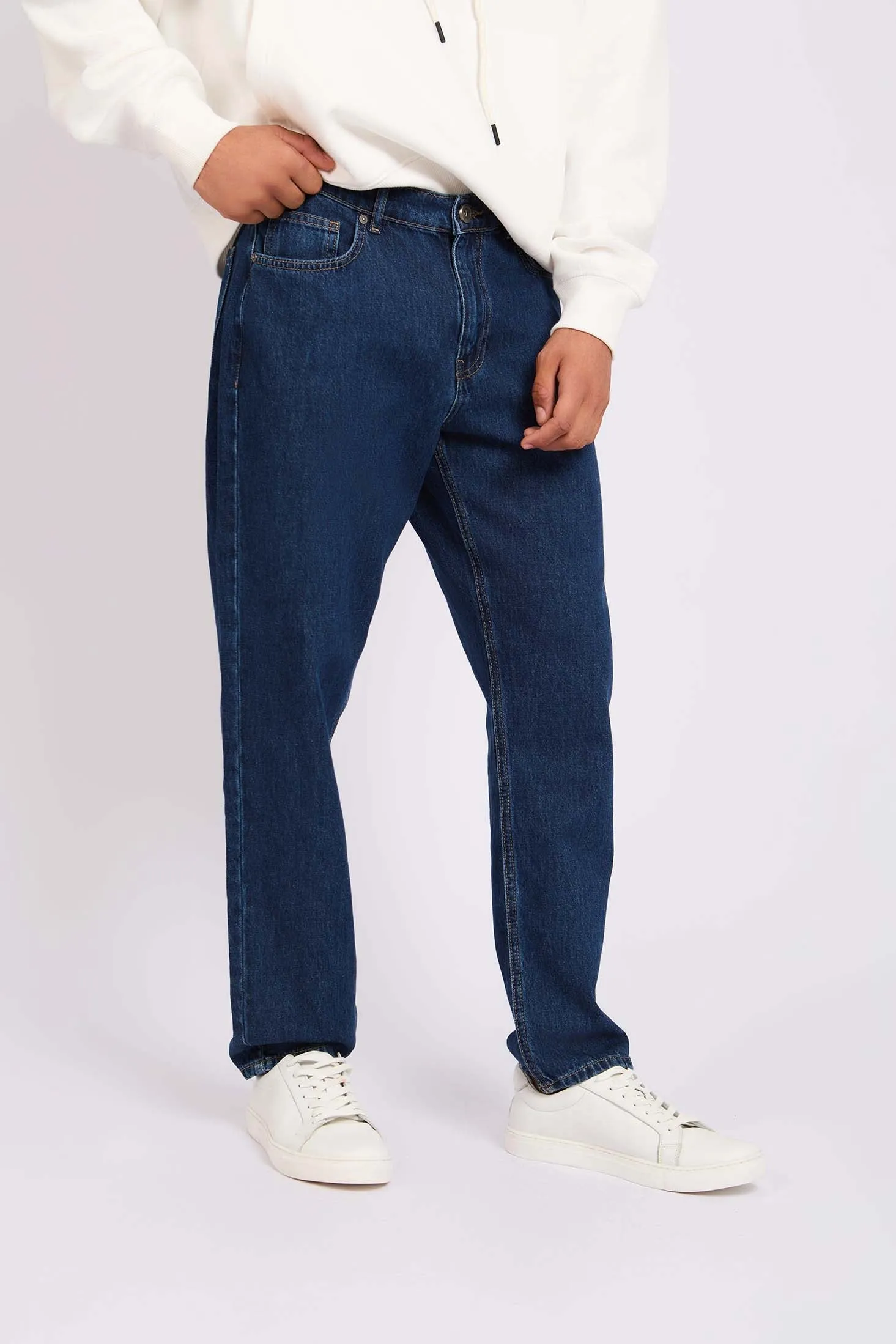 Men Denim Pant  Relaxed Fit Blue