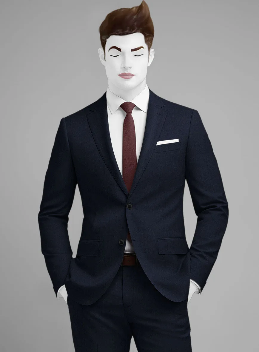 Napolean Navy Herringbone Wool Jacket
