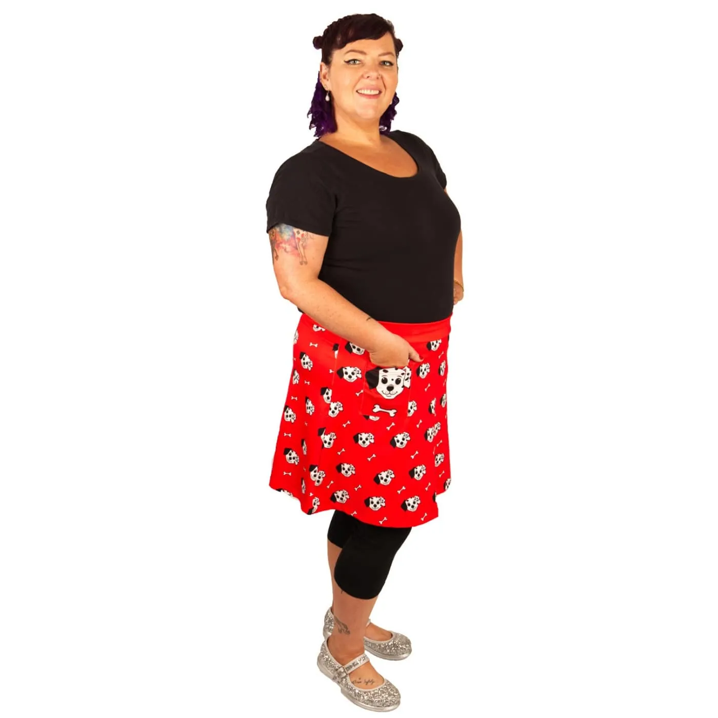 Puppy Love Short Skirt With Pockets