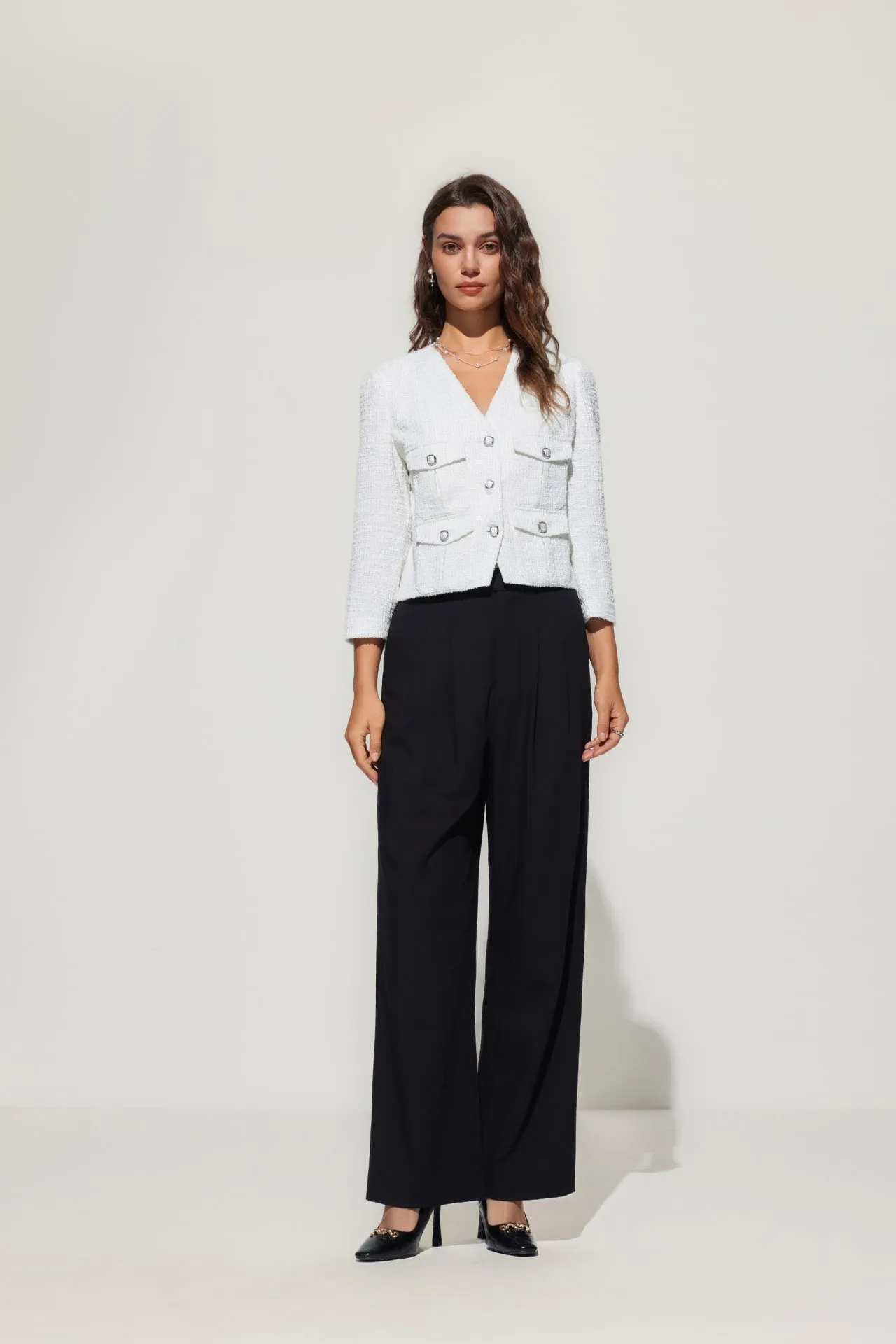 Relaxed Straight Leg Casual Pants
