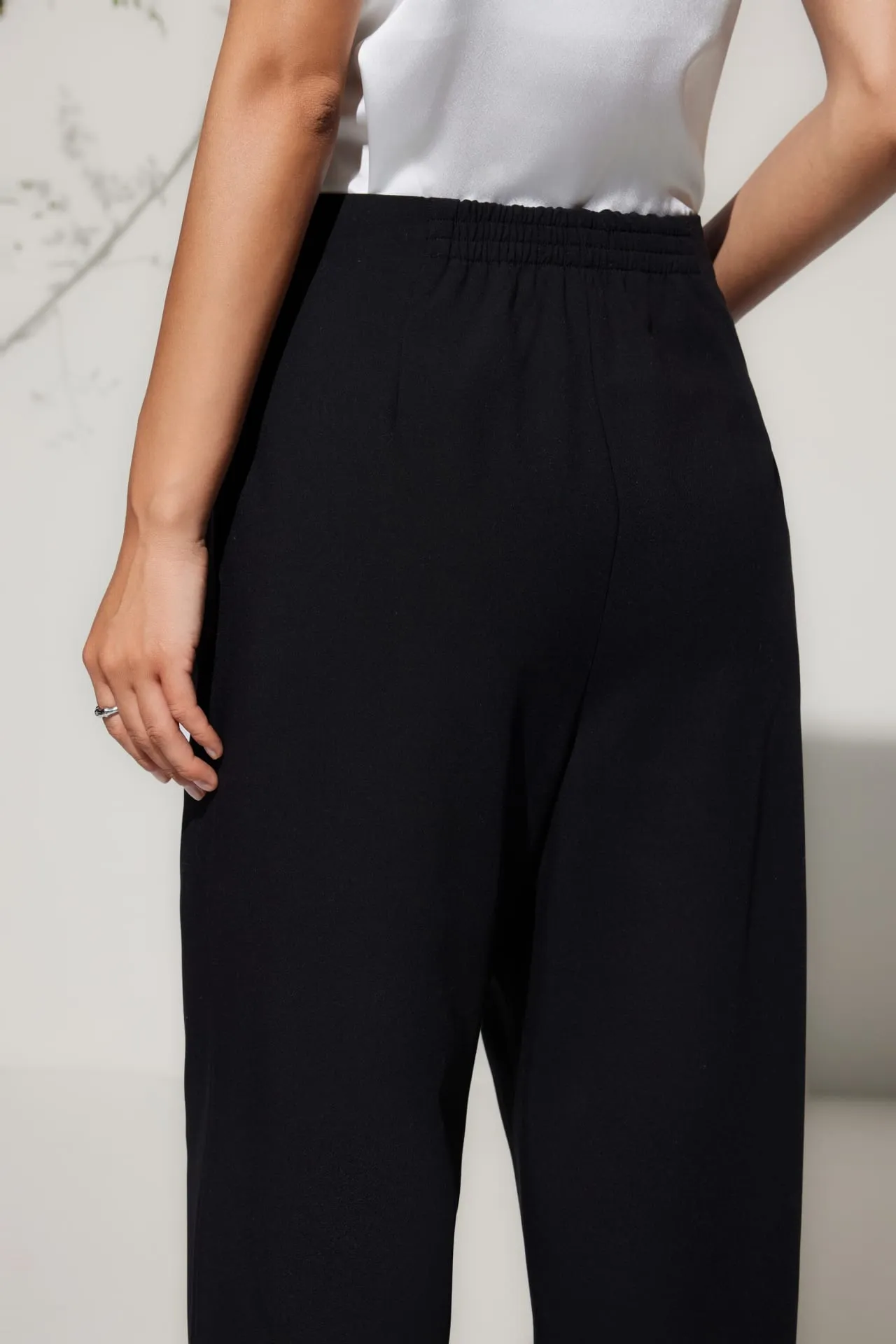 Relaxed Straight Leg Casual Pants
