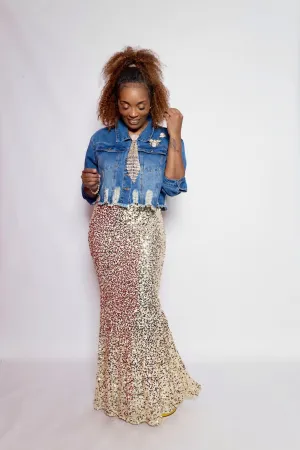 Sequin Long Skirt