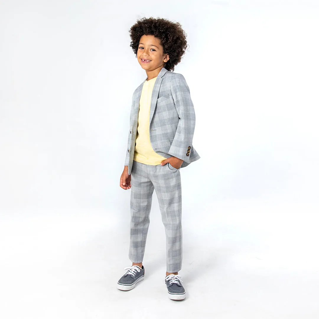 Stretchy Suit Pants | London Check