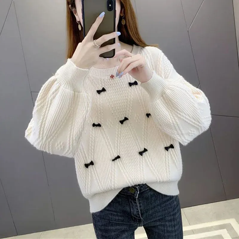 Stylish Lantern Sleeve Design Sweaters For Women - Ailime Designs