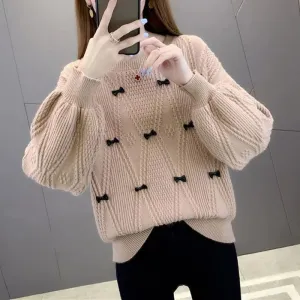 Stylish Lantern Sleeve Design Sweaters For Women - Ailime Designs