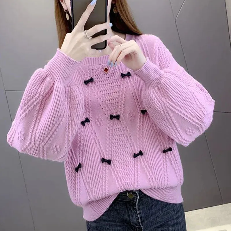 Stylish Lantern Sleeve Design Sweaters For Women - Ailime Designs