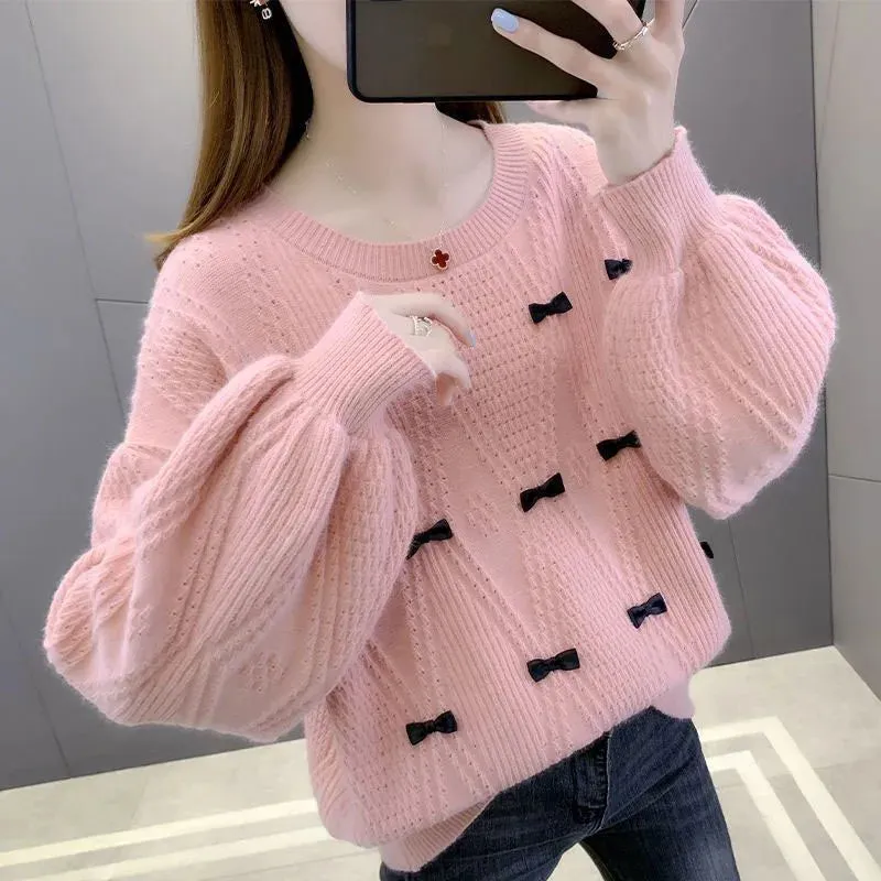 Stylish Lantern Sleeve Design Sweaters For Women - Ailime Designs