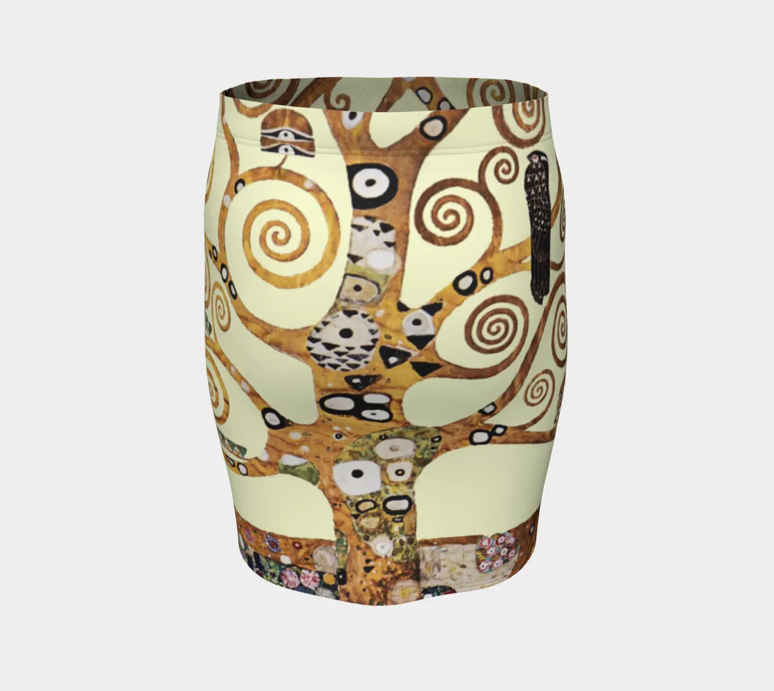 Tree of Life Klimt Fitted Skirt
