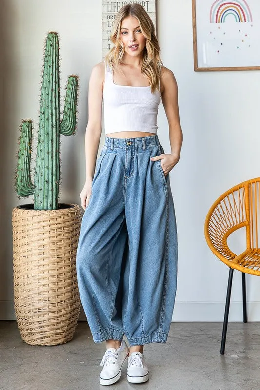 Washed Baggy Pants