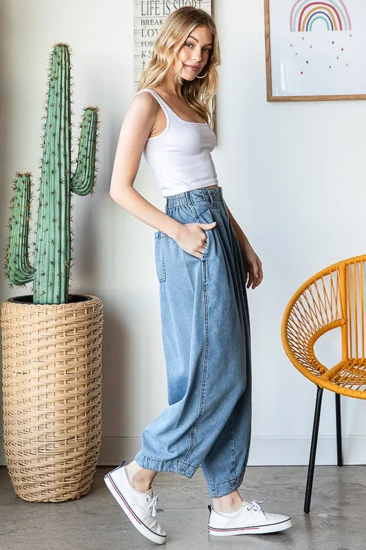 Washed Baggy Pants