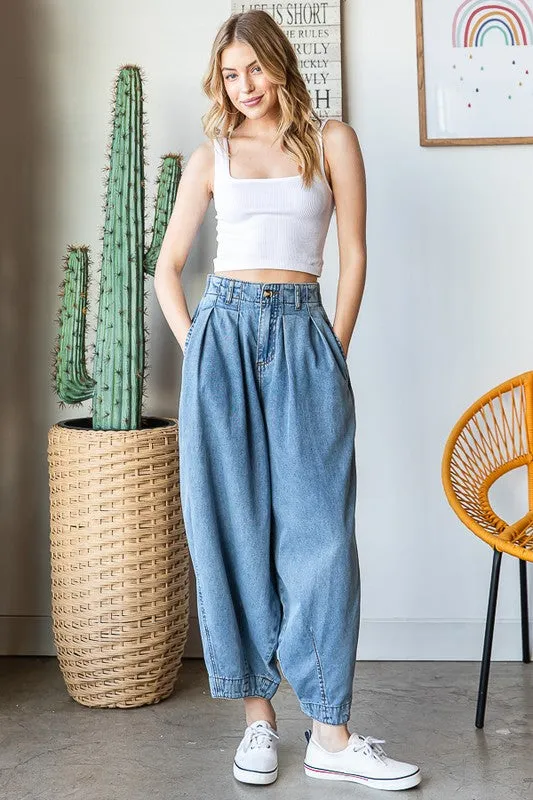 Washed Baggy Pants