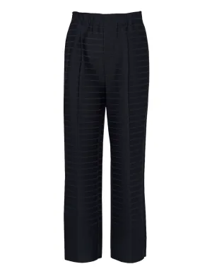 Wide Stripe Knit Pants
