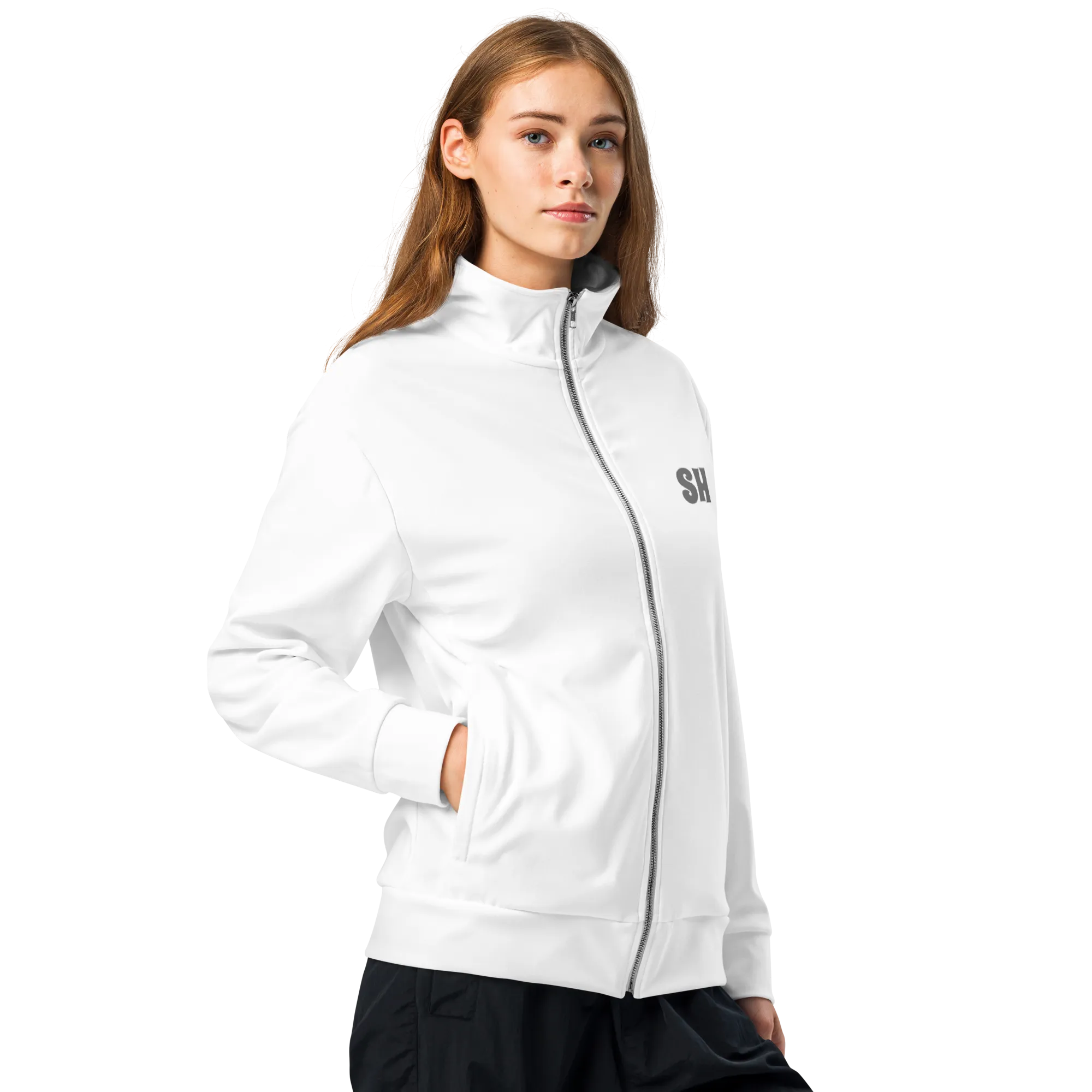 Womens track jacket - Seashell White